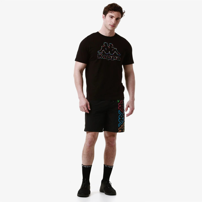 Kappa - Costumi da Bagno Uomo Nero - Logo Fokiko