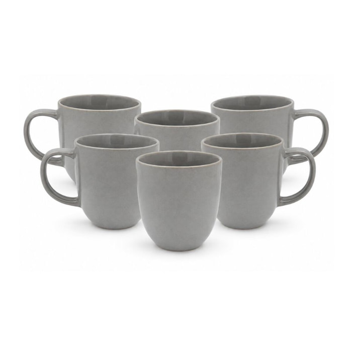 Lot de 6 mugs, GALET