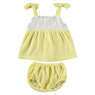 Conjunto ranita y camisa Patuco Amarillo