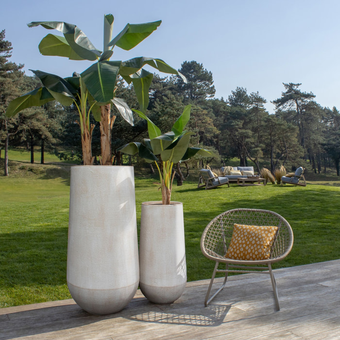 Set de 2 pots en terre d'argile  LAGOS