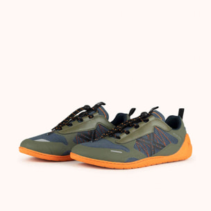 MUNICH FREESTEP 02 Zapatillas Barefoot Estilo Sport Verde y Naranja