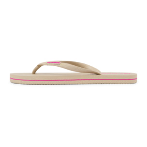 Infradito flip-flop donna con riga a contrasto e loghi