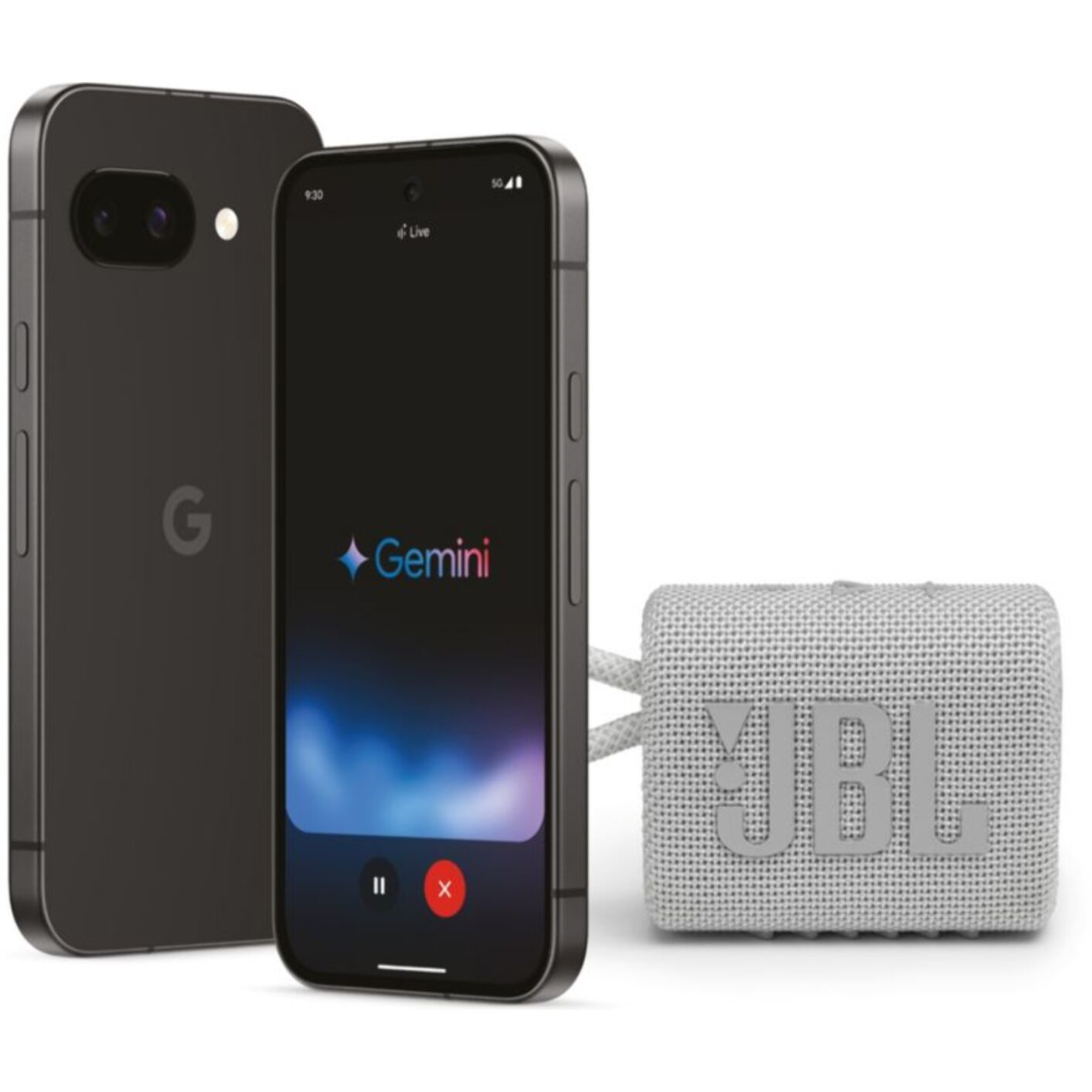 Smartphone GOOGLE Pack Pixel 9a + JBL Go 3 Blanc