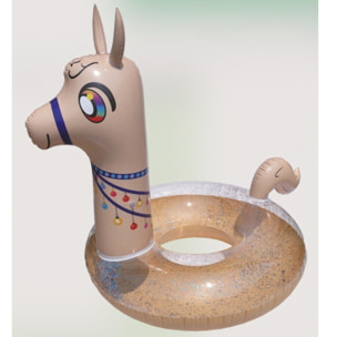 Bouee gonflable geante scintillante - lama