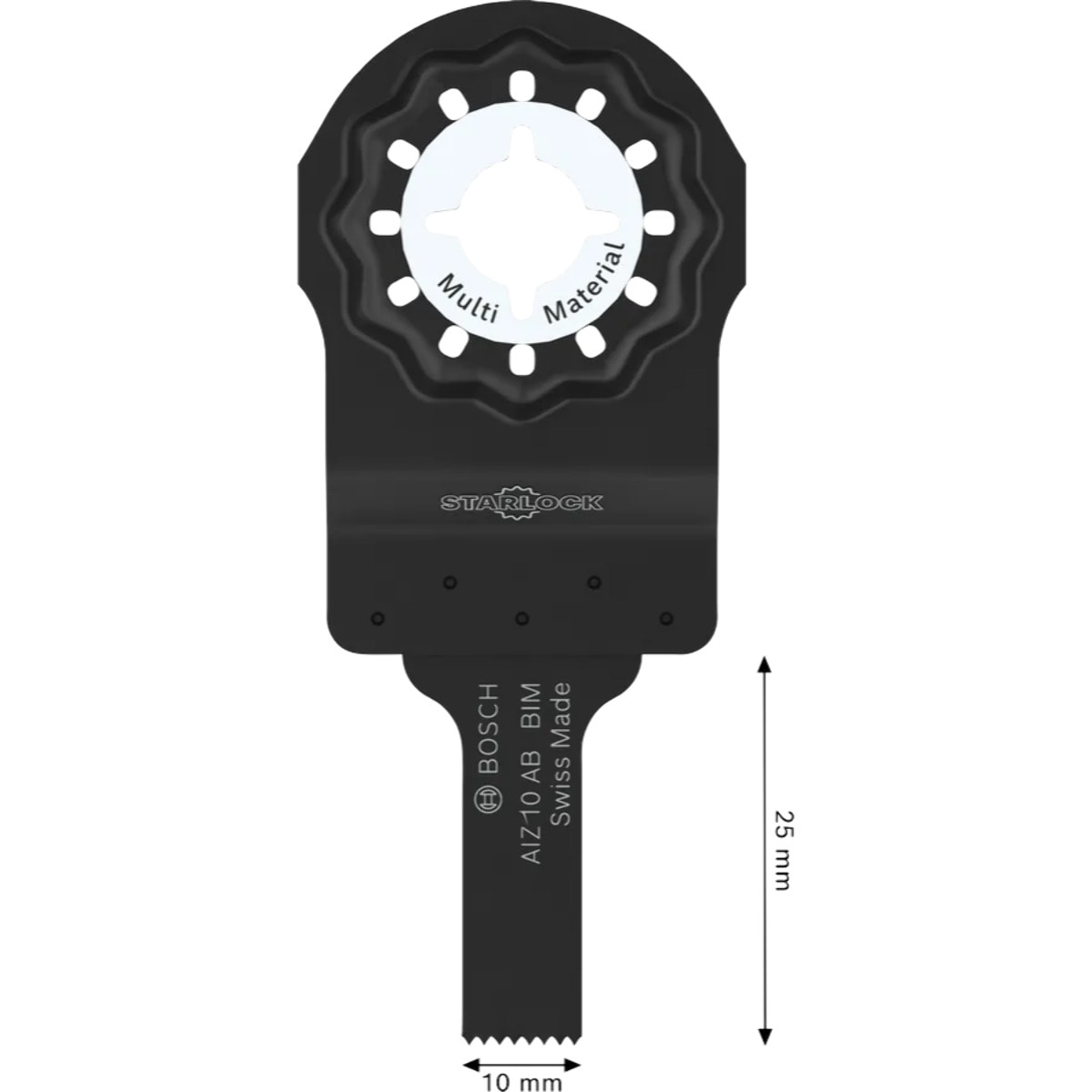 Lame pour coupe plongeante PRO AIZ 10 AB - Pour outils oscillants multi-fonctions - BOSCH - 2608669253