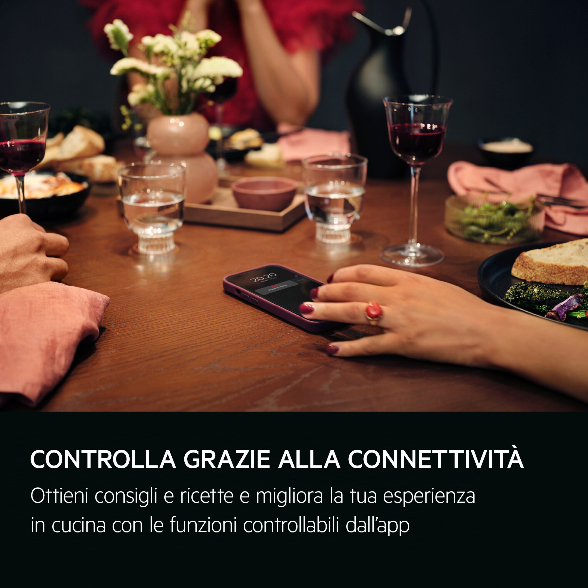 AEG Horno de vapor Serie 6000 SenseCook con SteamCrisp con Display LED Explore V7PBR521SB