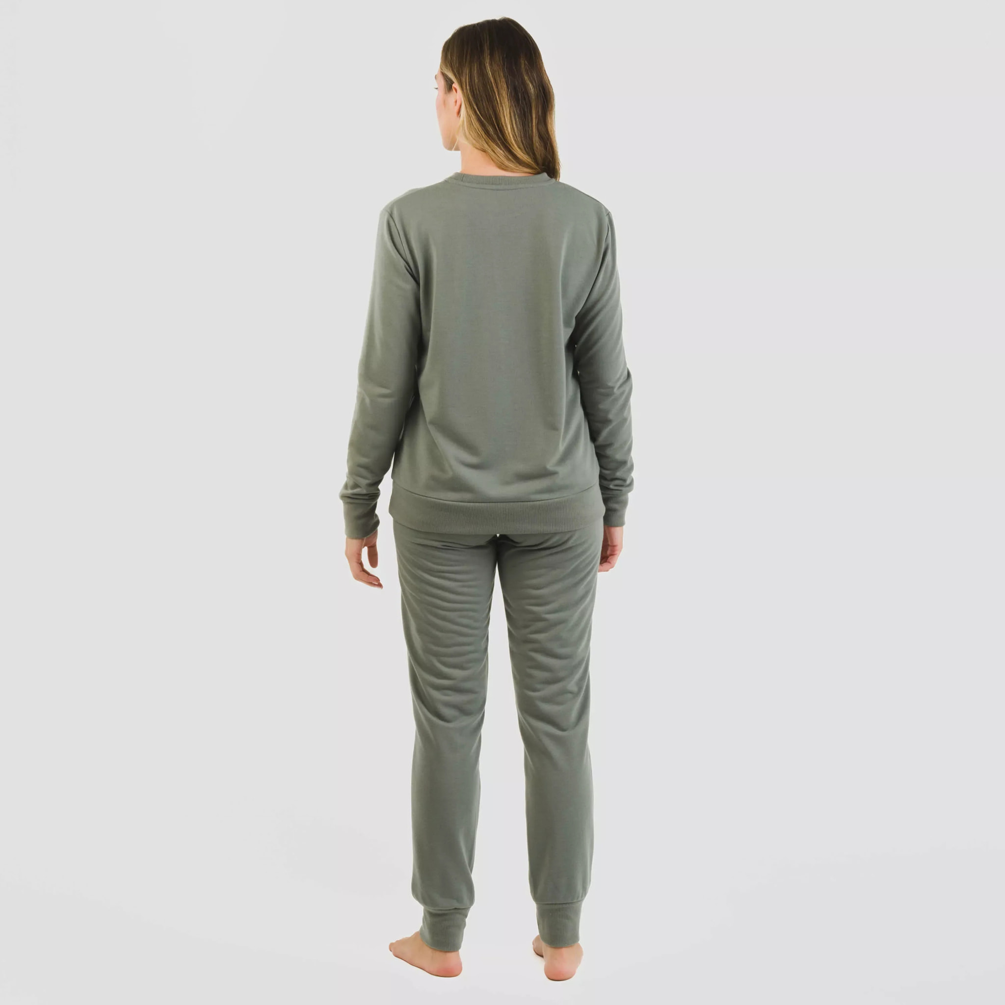 Pantalón largo básico deportivo verde cacería