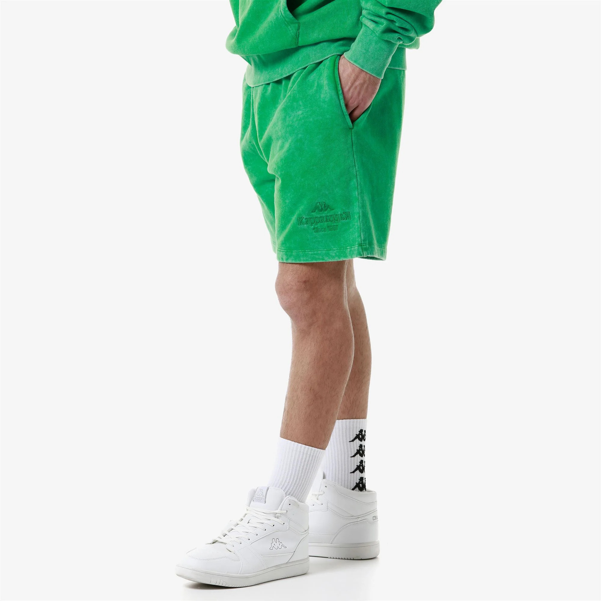 Kappa - Pantaloni Corti Uomo Verde - Authentic Premium Lou