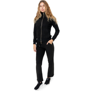 Tuta invernale donna collo alto inserti maglia linea Warm Touch