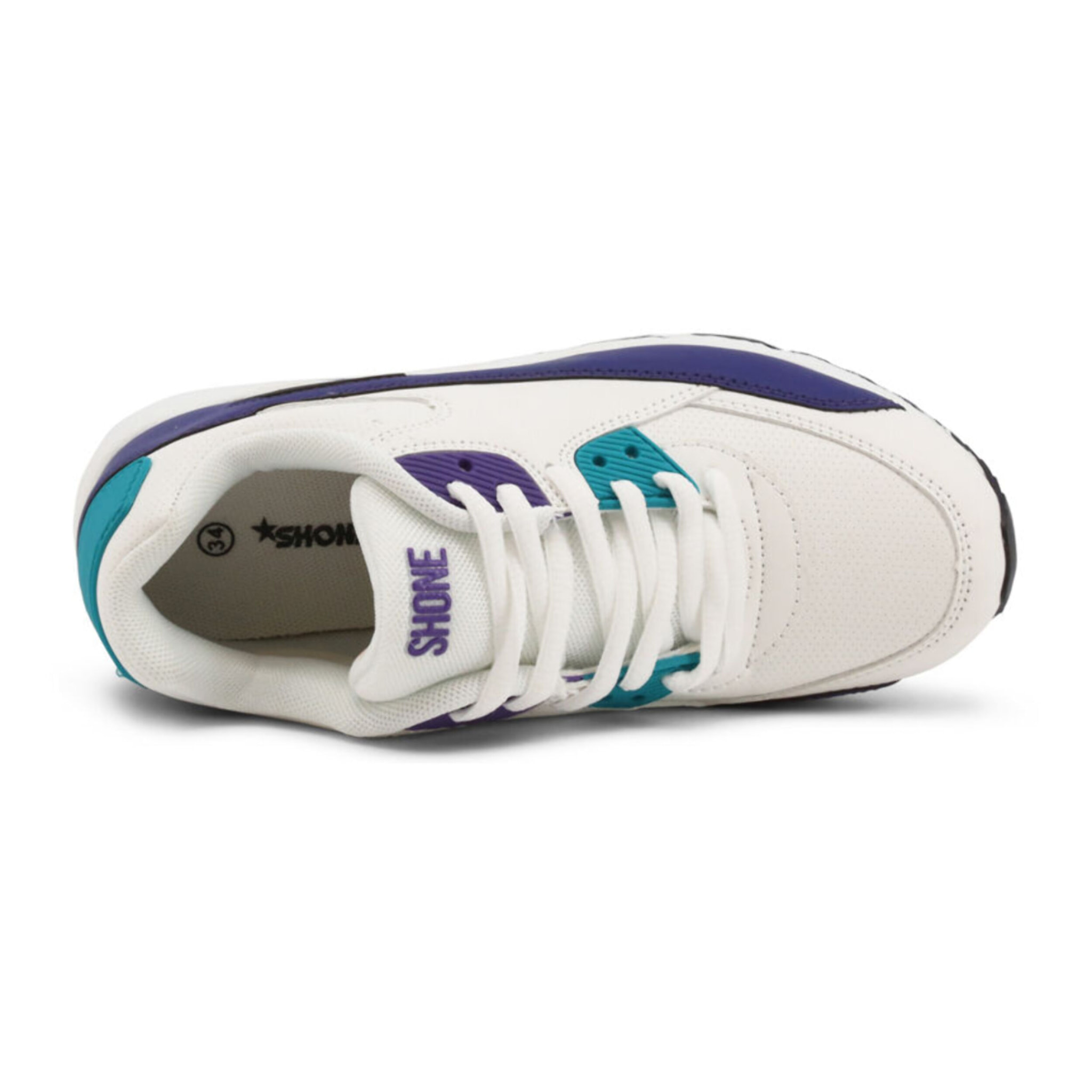 Zapatillas Sneaker para Niña - Shone 005-001 White/Purple