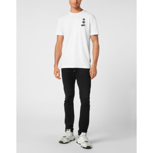 PHILIPP PLEIN Camiseta de cuello redondo y manga corta RACING