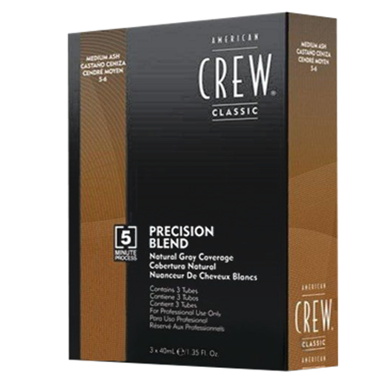 AMERICAN CREW Precision Blend Natural Grey 3x40ml 5-6 Medium Ash