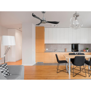 Ventilador de techo Modo Invierno/Verano Termostato Wifi Motor DC Techos Inclinados Mando a Distancia Adaptador 2/3 Aspas Hypersilence Memoria Vendible Shopify (AUTOMATICO) UtilaD132C0464482 PURLINE