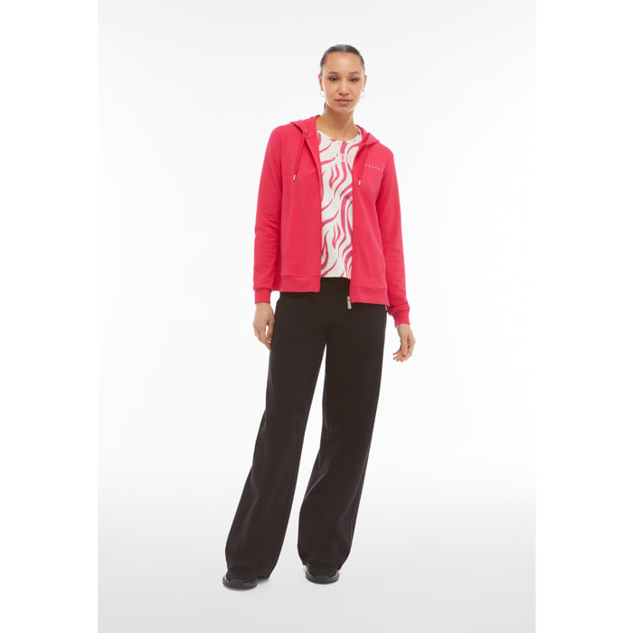 Pantaloni palazzo in heavy jersey stretch