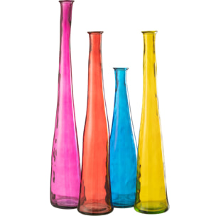 J-Line vase Noah - verre - fuchsia - large - 120 cm de hauteur
