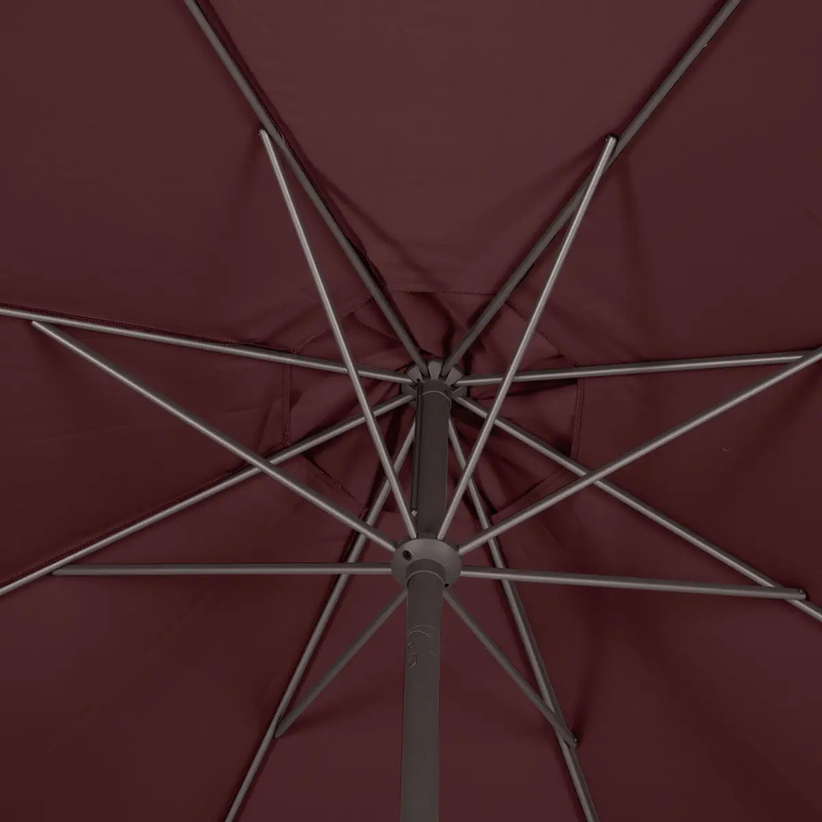 Parasol droit rond Loompa Bordeaux