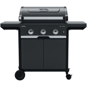 Barbecue gaz CAMPINGAZ SELECT 3 LX PLUS noir 3 brûleurs sur chariot, 62.5x40 cm