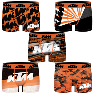 Pack 5 calzoncillos KTM Motorbike para hombre