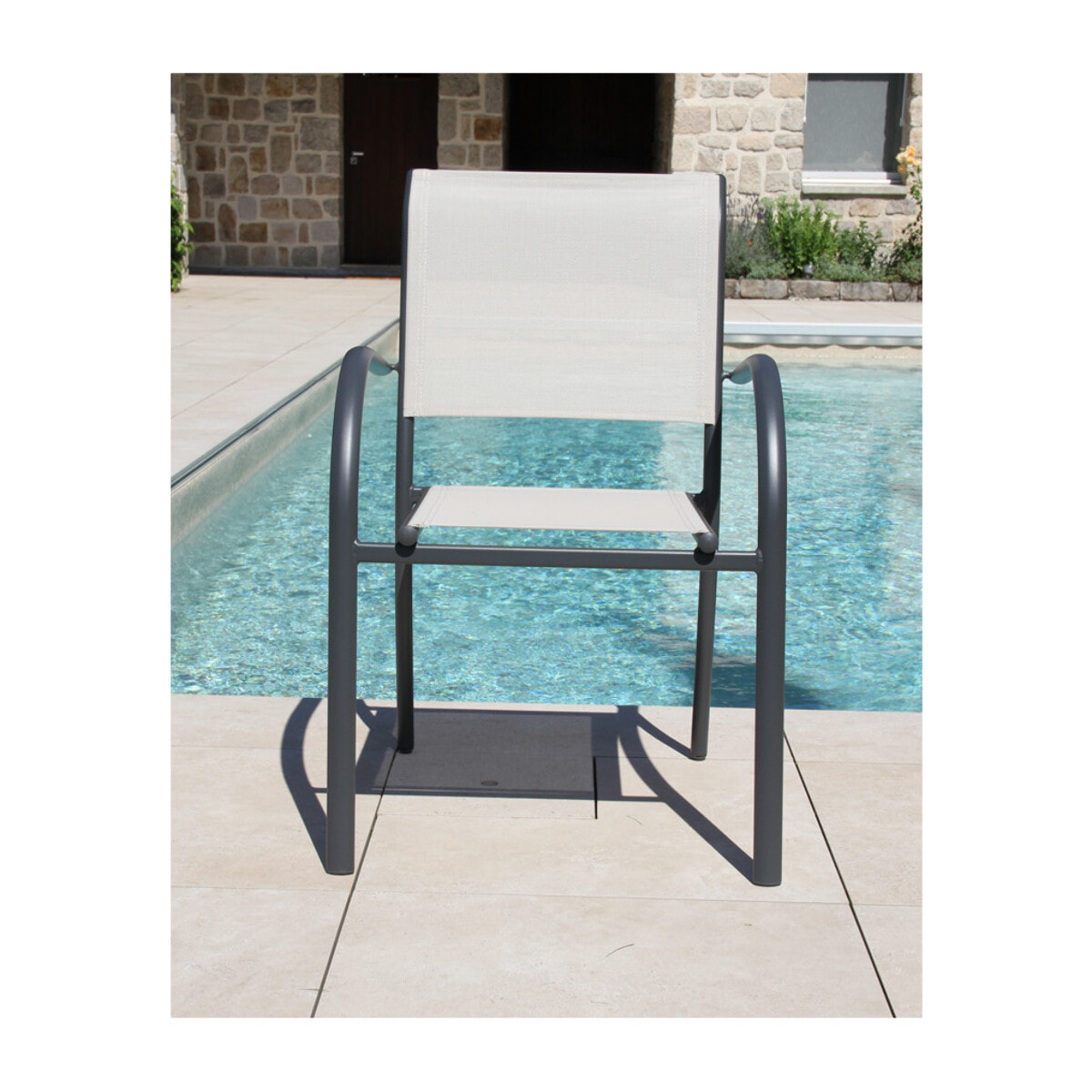 HONFLEUR BEZIERS - Ensemble table et chaises de jardin  - Lin