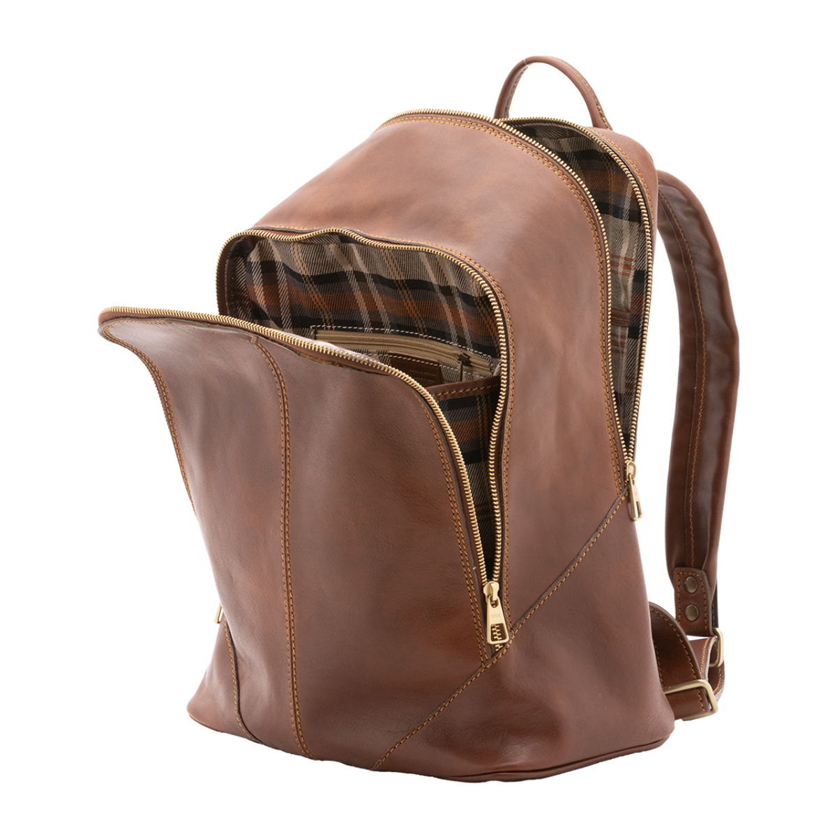 Zaino  unisex In Vera pelle Made in Italy 30x46x17 cm