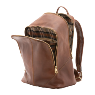 Zaino  unisex In Vera pelle Made in Italy 30x46x17 cm