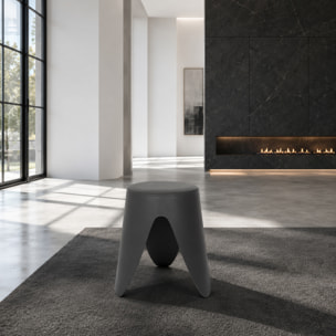 Tabouret - HOME DECO FACTORY - Empilable - Élégant - Gris