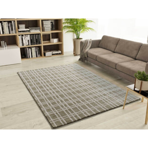 CALEDONIA Alfombra con diseÃ±o a cuadros en verde, varias medidas disponibles.