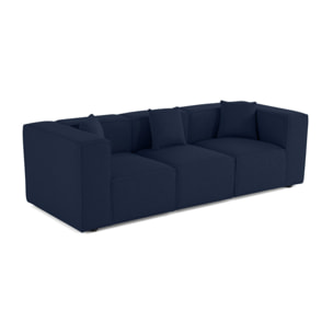 Arty - canapé modulable 3 places - en tissu mailles 3D - Bleu