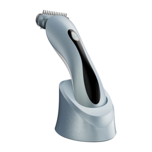 Epilatore con base di ricarica e 3 modalità d'uso per tutto il corpo.