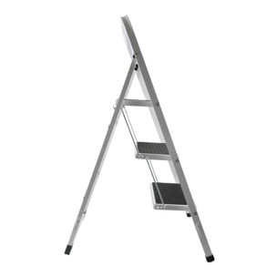 Escabeau 3 Marches pliant & antidérapant Acier Max 150kg (46x71x105cm) MSV