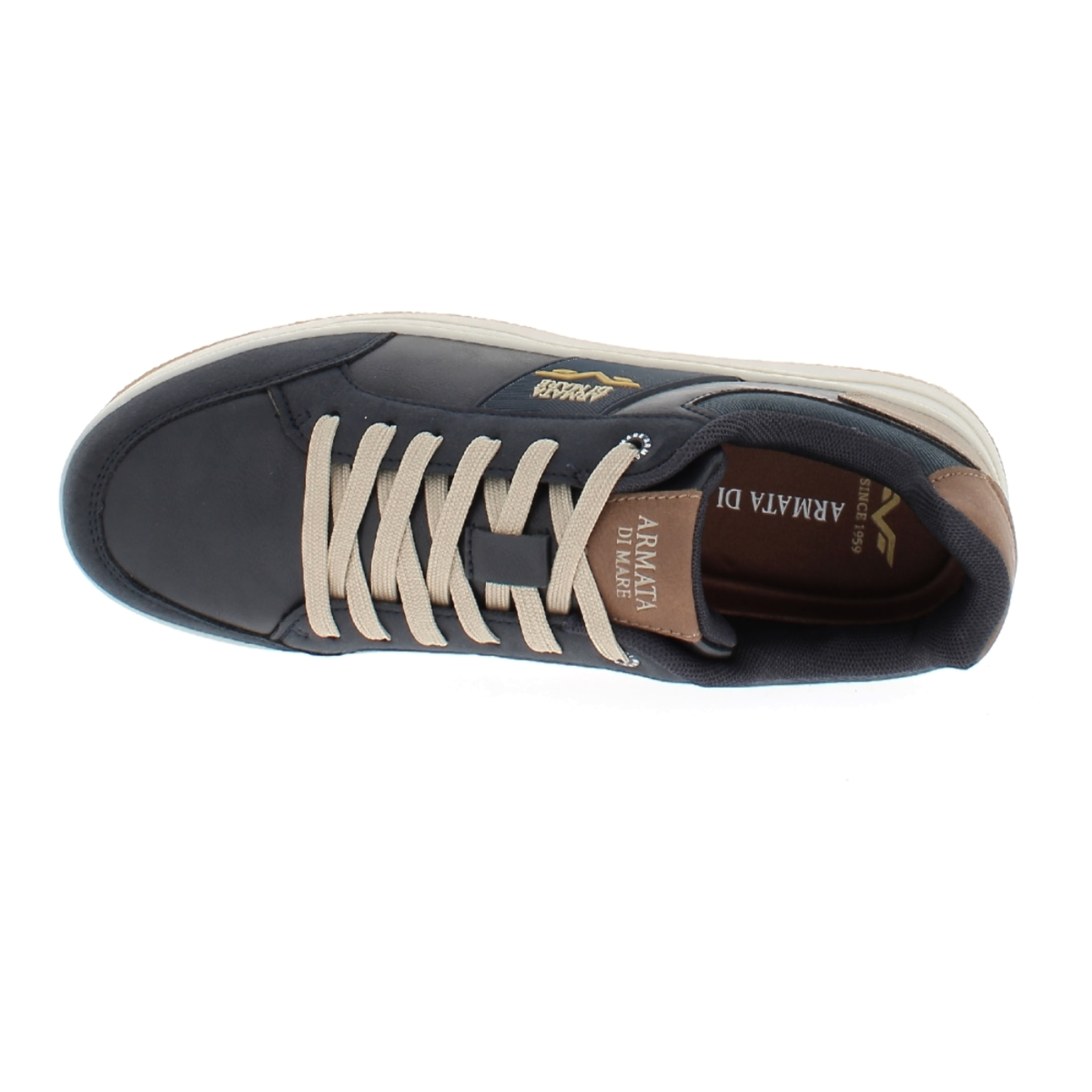 Armata di Mare Scarpe Uomo Sneakers Basse Stringate con Soletta Rimovibile in Memory Foam AMU W24N621 Navy