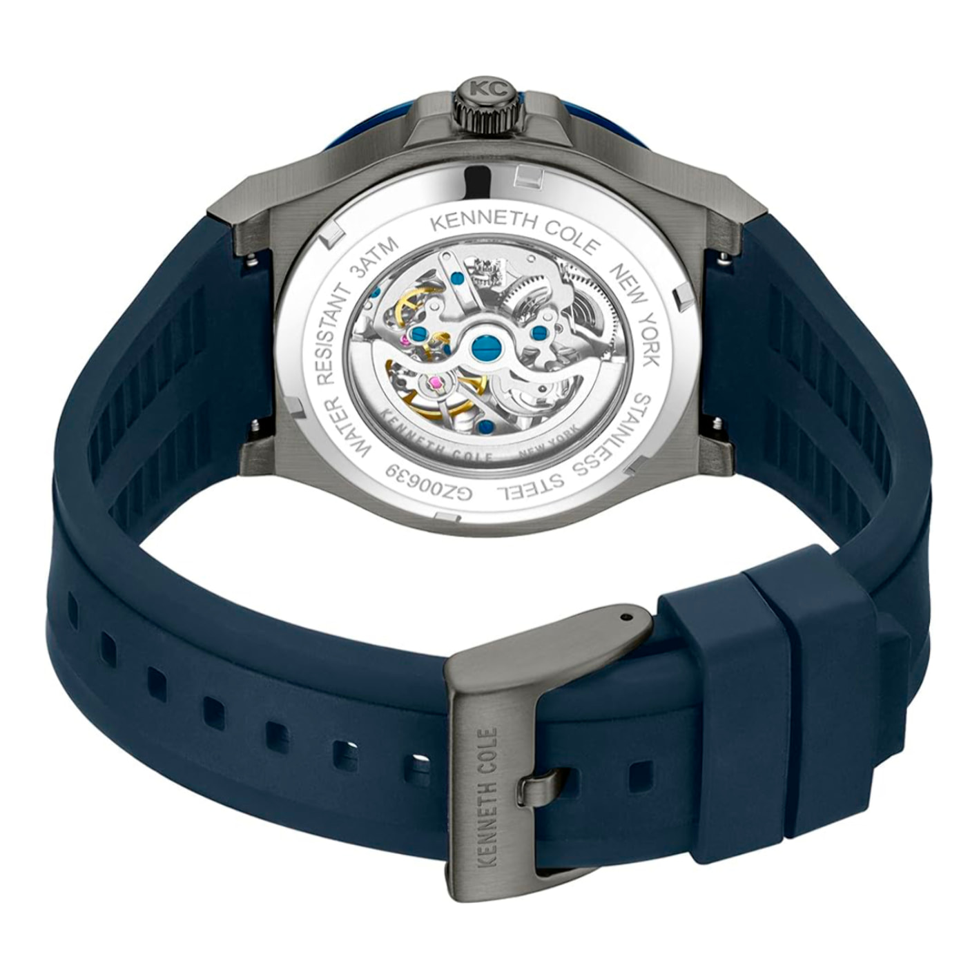 Reloj Kenneth Cole KCWGZ0063903 Hombre Analogico Automatico con Correa de Silicona