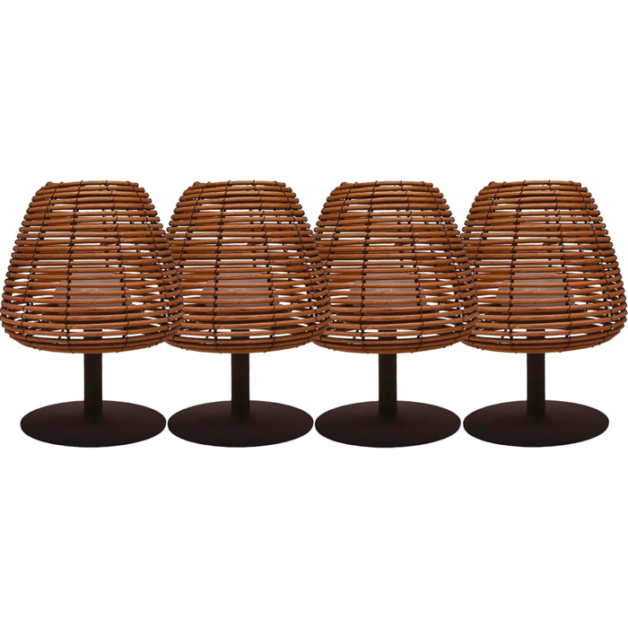 4 Lampe de table STANDY BOHEME H25CM