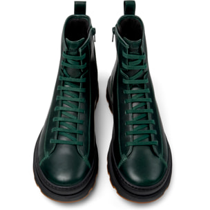 Botines - CAMPER Brutus+ - Verde - Cuero liso