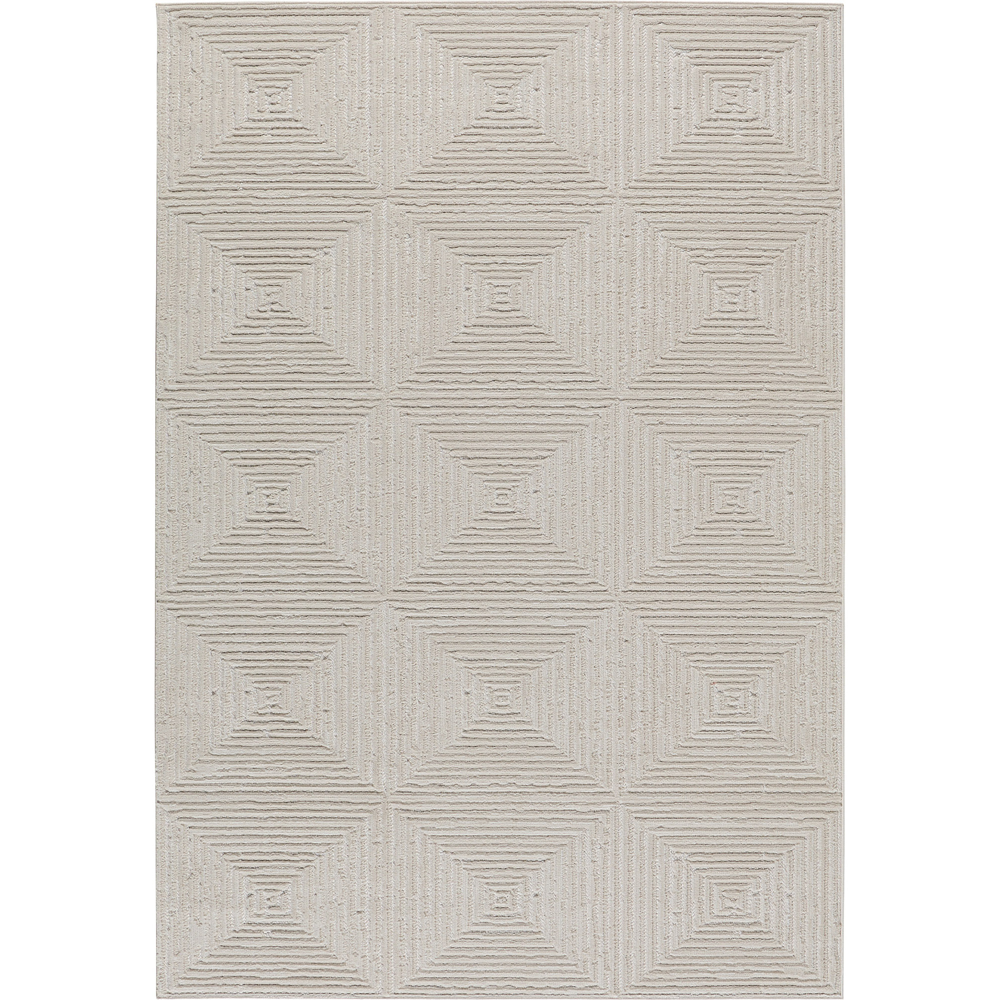 Tapis Loopin 323 Creme 200x280 cm - Motif en relief - Indoor & Outdoor