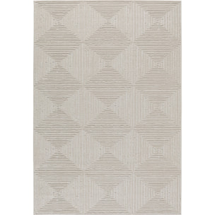 Tapis Loopin 323 Creme 200x280 cm - Motif en relief - Indoor & Outdoor