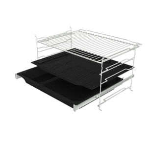 Four encastrable GORENJE BPS6737E06PWG - Pyrolyse - Chaleur pulsée - Porte froide - Rails télescopiques