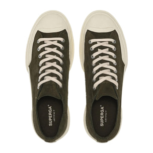 Superga - Sneakers Uomo Donna Verde - 2432 WORKS SUEDE FLESH OUT