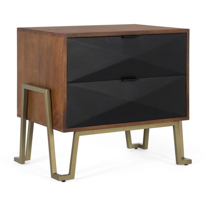 Mesita de noche - reposapiés 61x68x45