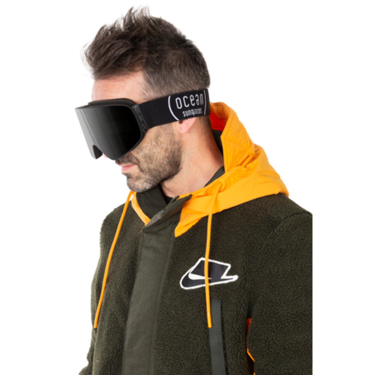 Gafas de esquí OCEAN PARBAT - Negro / Ahumada con borde negro