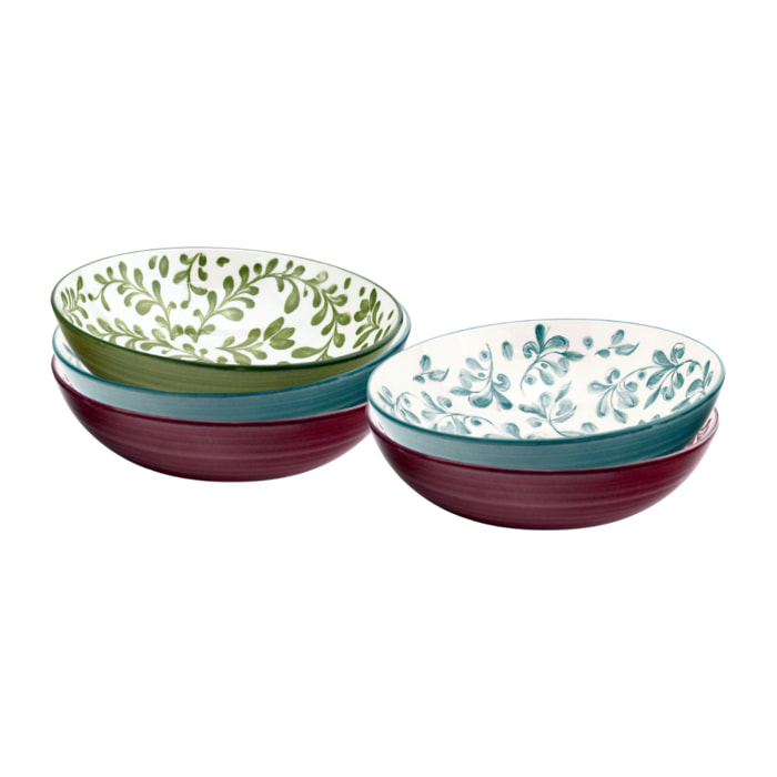 Lot de 6 assiettes creuses, TRATTORIA