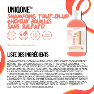 UniqOne Curls - Shampooing 10 Bienfaits en 1 pour Cheveux Bouclés 230 ml