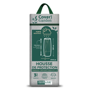 Housse de protection parasol déporté - Gris