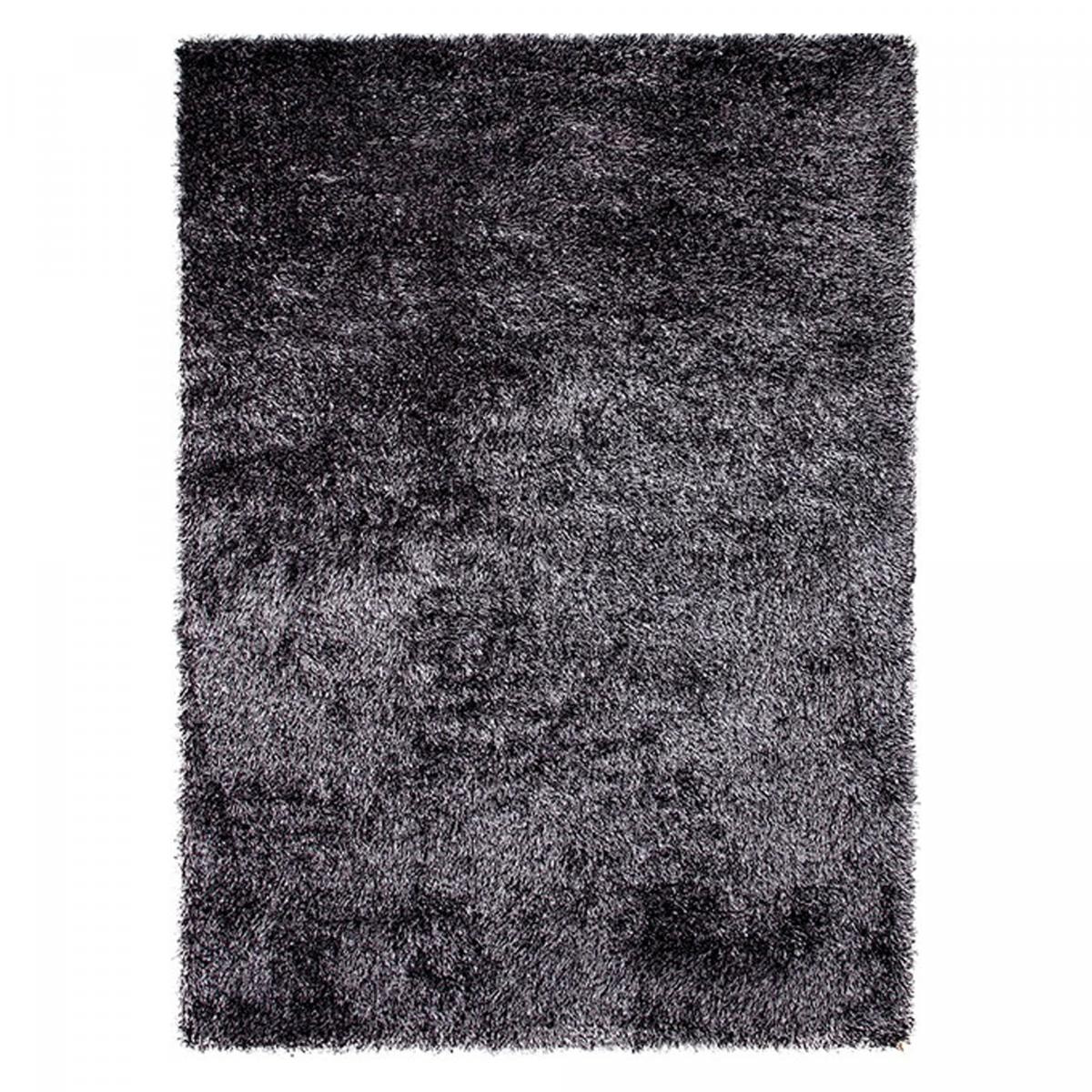 Tapis shaggy fait main motif uni BELA