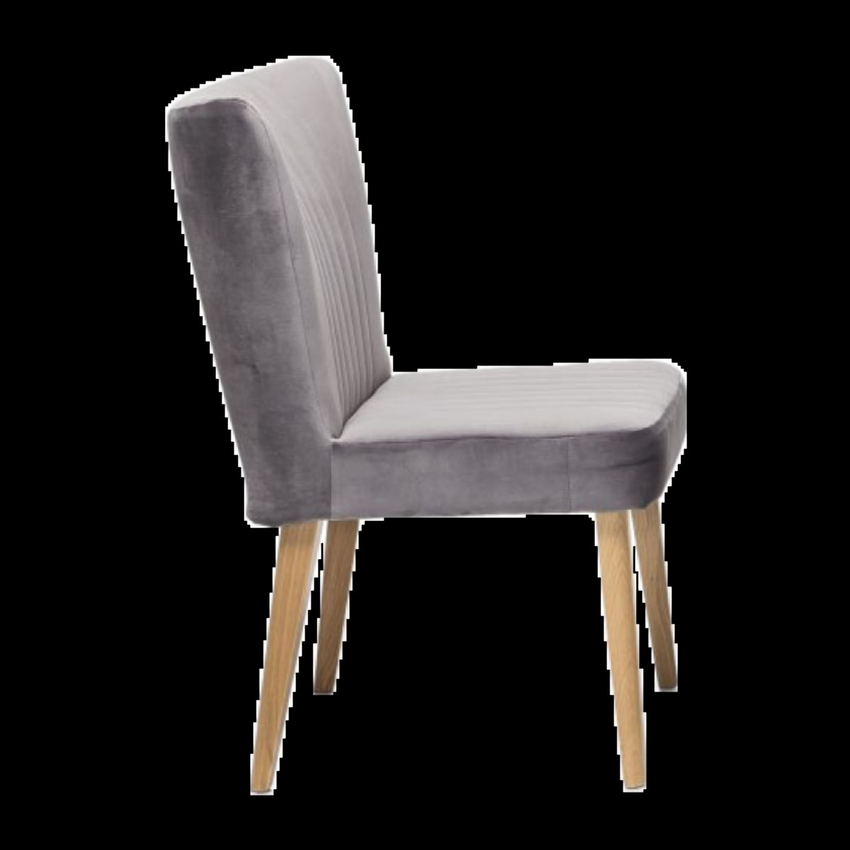 Lot de 2 chaises scandinave en velours - JAN