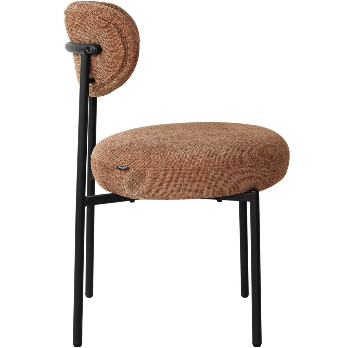 Lot de 2 chaises de salle à manger en tissu chenille - ORLA