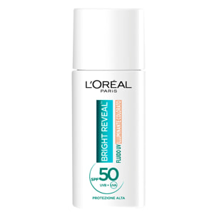 Illuminante Viso Chiaro Bright Reveal Fluido UV Colorato SPF 50 per Ridurre le Macchie e Uniformare l'Incarnato 50ml