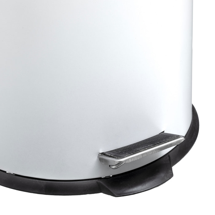 Papelera / cubo de basura / contenedor de residuos con pedal 30l blanco