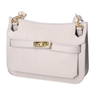 Borsa a tracolla Katie da donna In Vera pelle Made in Italy 23x17x5 cm