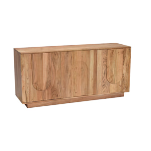 Buffet en bois massif gravé 3 portes L160 cm ARK